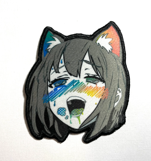 Rainbow Neko Ahegao Patch